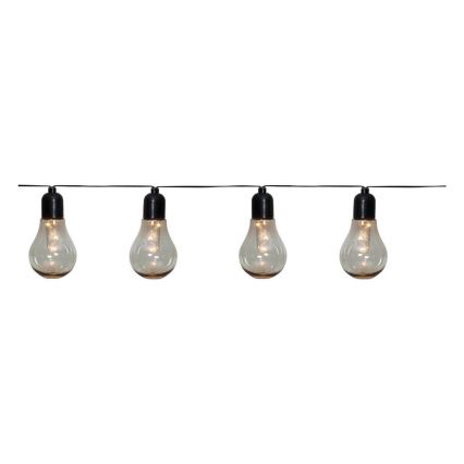 Eglo - LED Εξωτερικό διακοσμητικό φωτιστικό αλυσίδα 10xLED/0,06W/3V 2xAA IP44