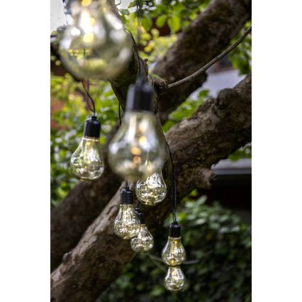 Eglo - LED Εξωτερικό διακοσμητικό φωτιστικό αλυσίδα 10xLED/0,06W/3V 2xAA IP44