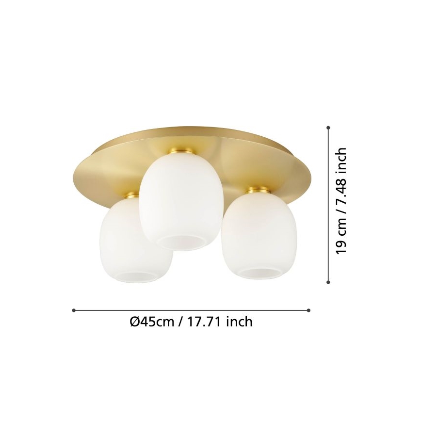 Eglo - Οροφής φωτιστικό 3xE27/40W/230V