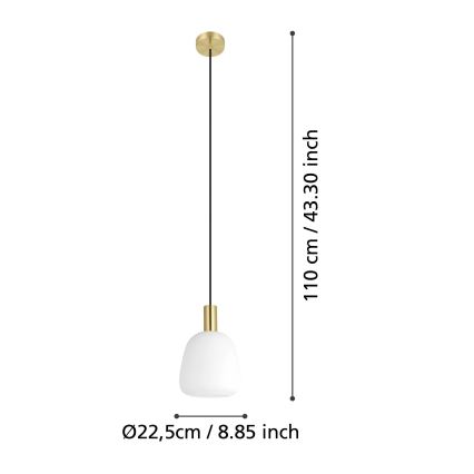 Eglo - Φωτιστικό οροφής με καλώδιο 1xE27/40W/230V