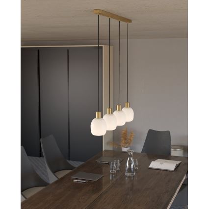 Eglo - Φωτιστικό οροφής με καλώδιο 4xE27/40W/230V