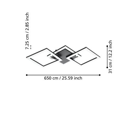 Eglo - LED Dimmable φωτιστικό οροφής LED/32,4W/230V