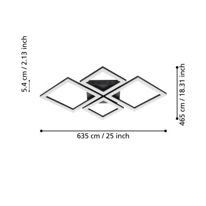 Eglo - Φωτιστικό οροφής LED Dimmable LED/42W/230V