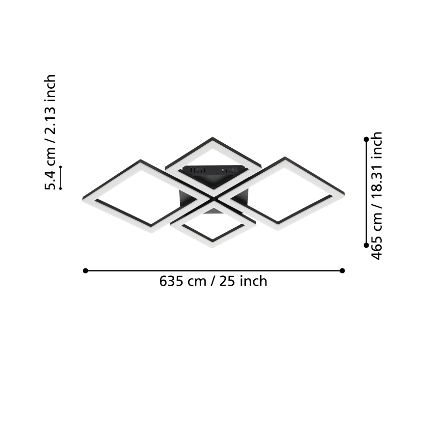 Eglo - Φωτιστικό οροφής LED Dimmable LED/42W/230V