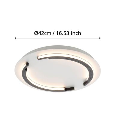 Eglo - Φωτιστικό οροφής LED Dimmable LED/25W/230V δ. 42 cm