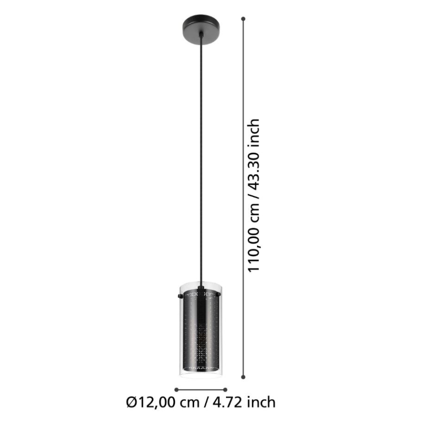Eglo - Κρεμαστό φωτιστικό οροφής 1xE27/10W/230V