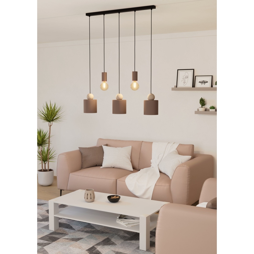 Eglo - Φωτιστικό οροφής με καλώδιο 5xE27/40W/230V