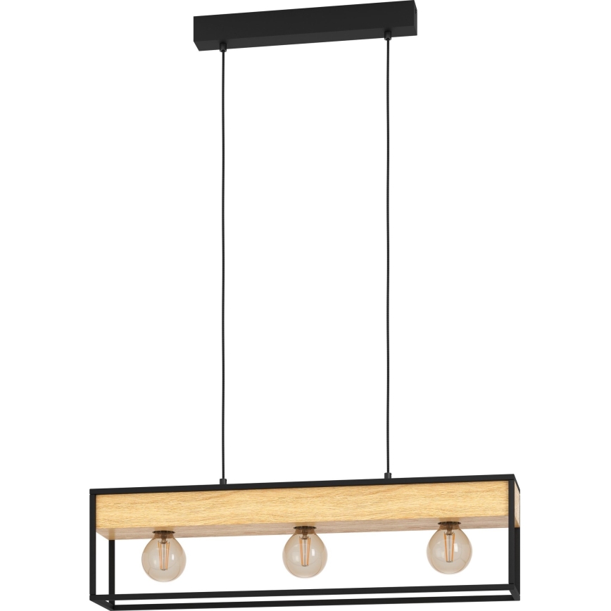 Eglo -  Κρεμαστό φωτιστικό οροφής ράγα 3xE27/40W/230V