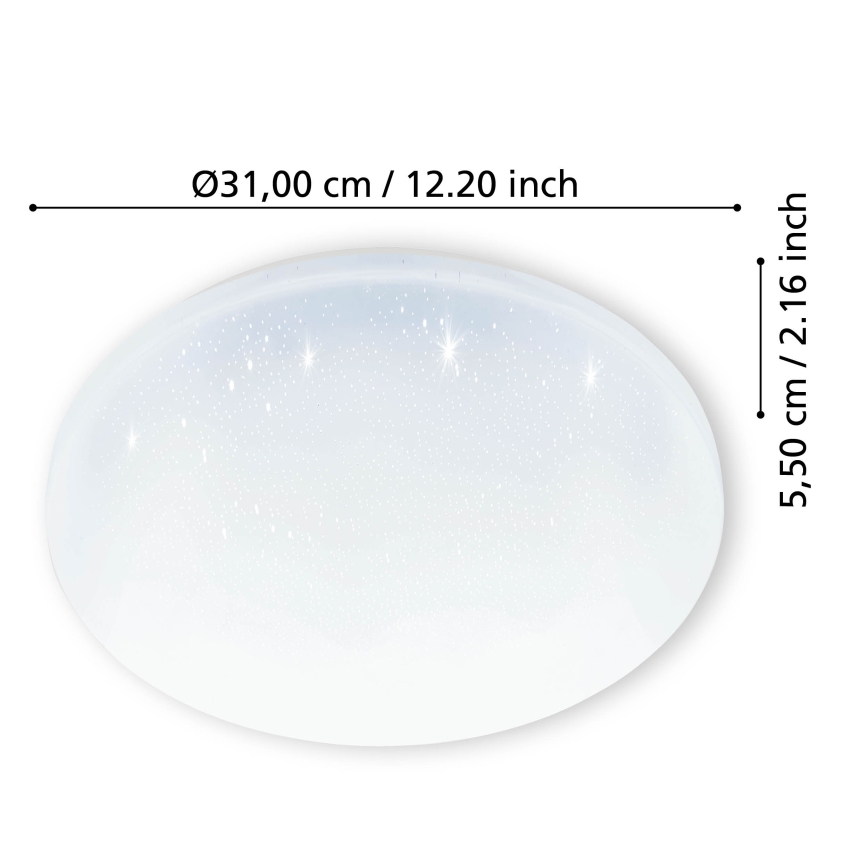 Eglo - Φωτιστικό οροφής μπάνιου LED LED/18W/230V IP44