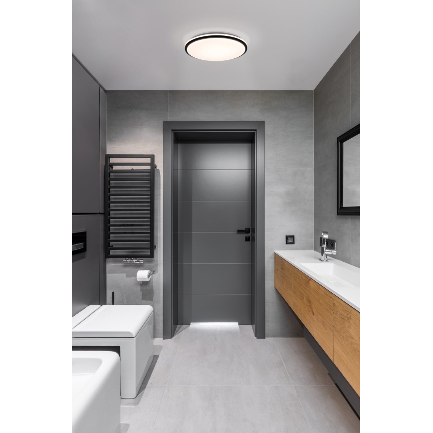 Eglo - Φωτιστικό οροφής μπάνιου LED LED/15,6W/230V IP44 μαύρο