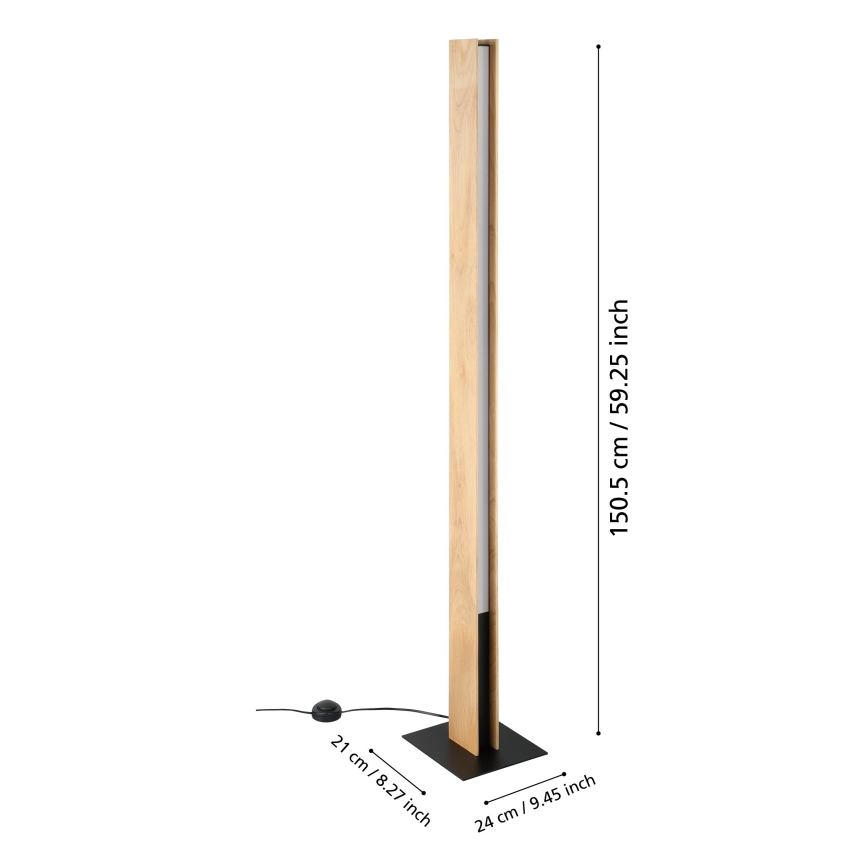 Eglo - LED RGBW Επιδαπέδια λάμπα dimming LED/35W/230V 2700-6500K