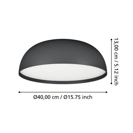 Eglo - LED RGBW Ρυθμιζόμενο φωτιστικό οροφής 3xLED/7,5W/230V 2700-6500K διάμ. 40 εκ.