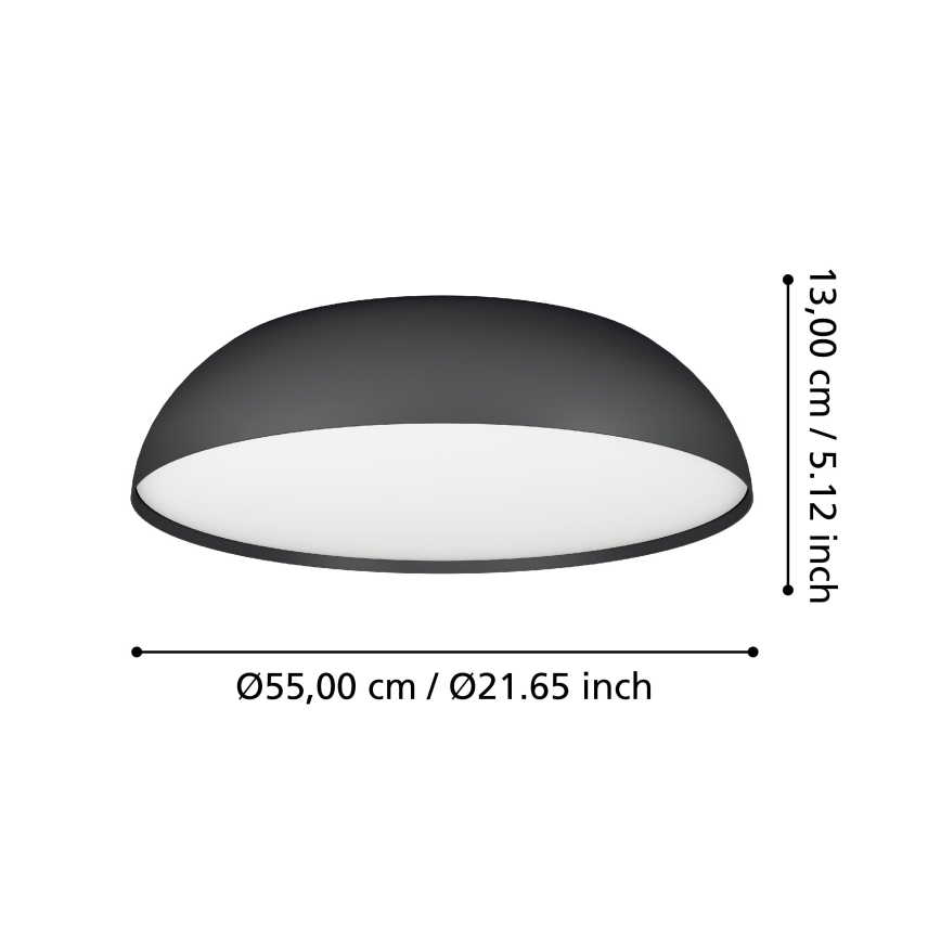 Eglo - LED RGBW Dimmable φωτιστικό οροφής 3xLED/11W/230V 2700-6500K διάμετρος 55 cm
