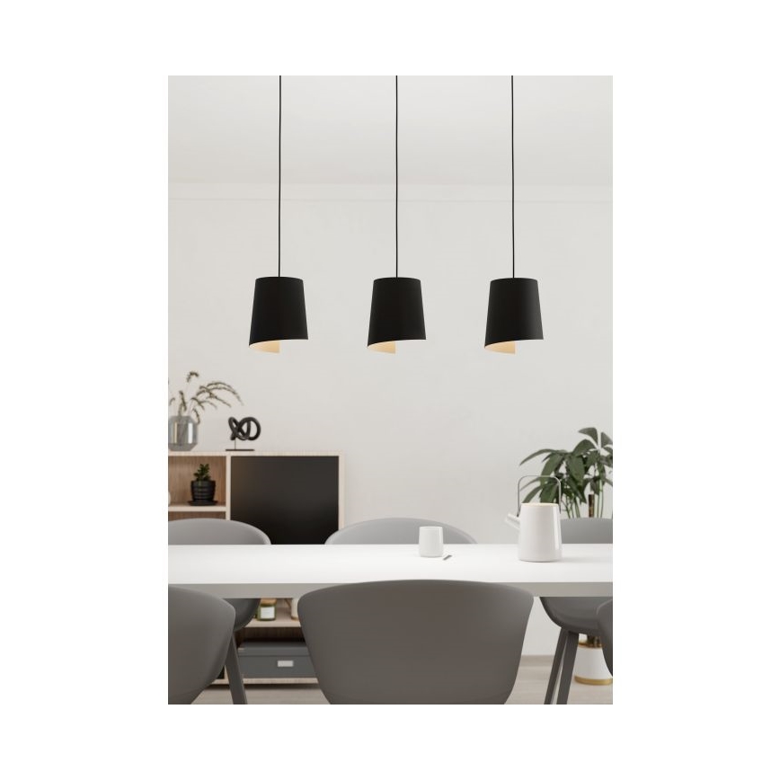Eglo - Κρεμαστό φωτιστικό οροφής ράγα 3xE27/40W/230V