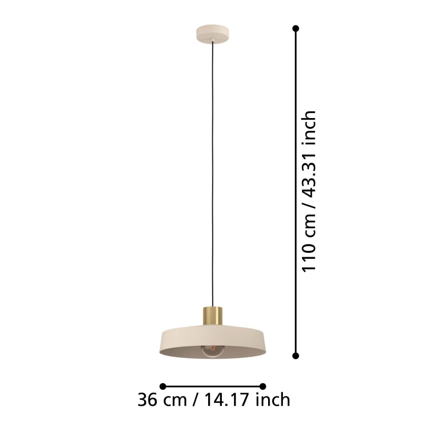 Eglo - Κρεμαστό φωτιστικό οροφής 1xE27/40W/230V
