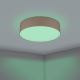 Eglo - LED RGBW Dimmable φωτιστικό οροφής LED/35W/230V 2700-6500K καφέ
