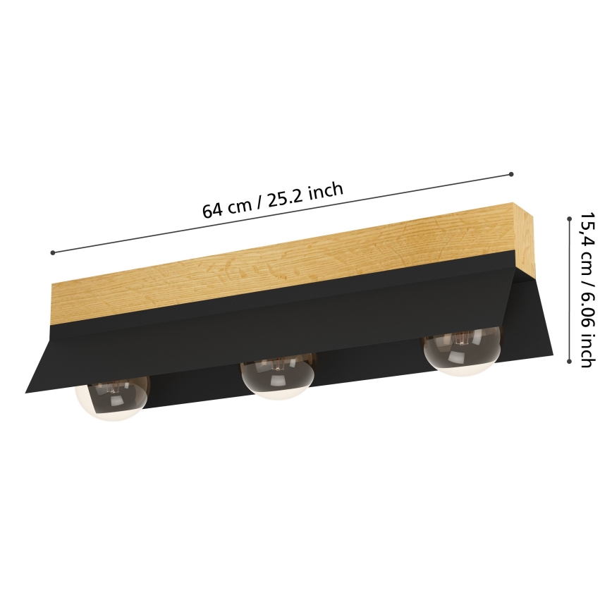 Eglo - Οροφής φωτιστικό 3xE27/40W/230V