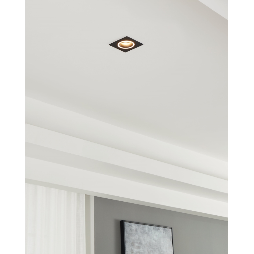 Eglo - Εντοιχισμένο φωτιστικό 1xGU10/35W/230V ανθρακί