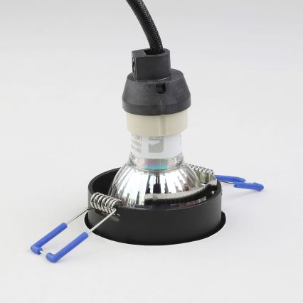 Eglo - Εντοιχισμένο φωτιστικό 1xGU10/35W/230V μαύρο