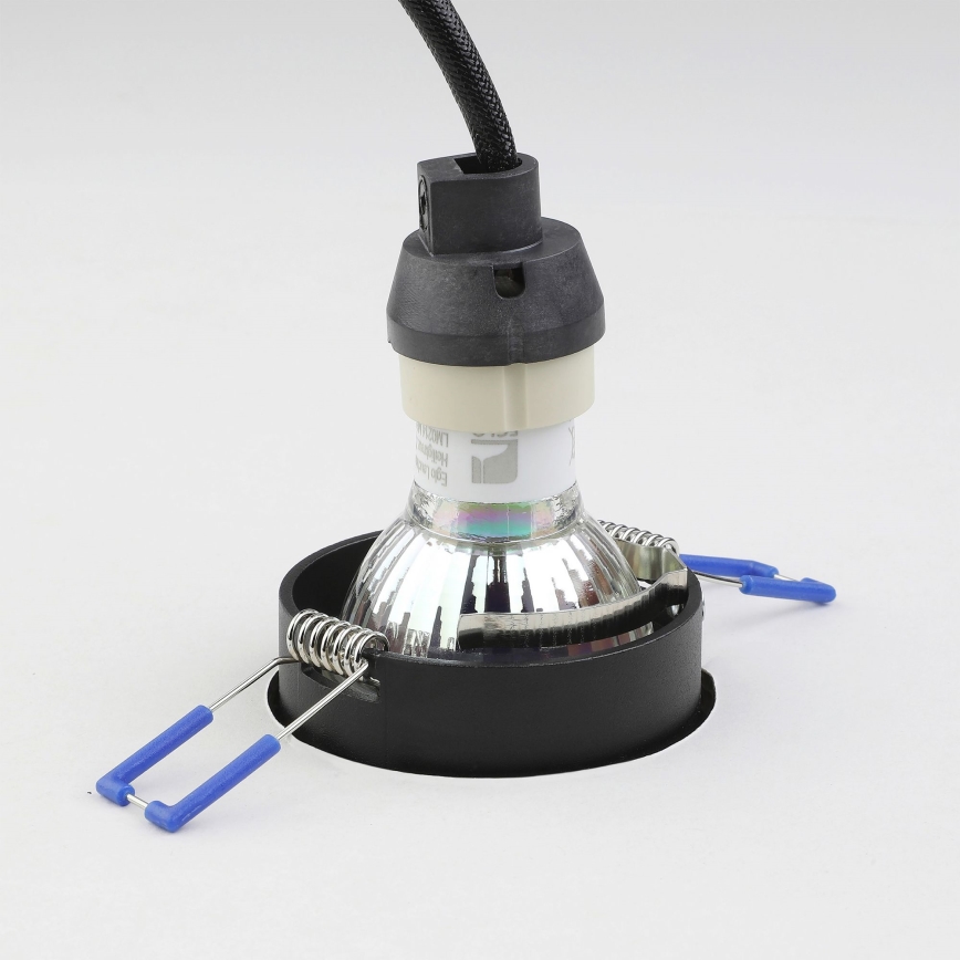 Eglo - Εντοιχισμένο φωτιστικό 1xGU10/35W/230V μαύρο