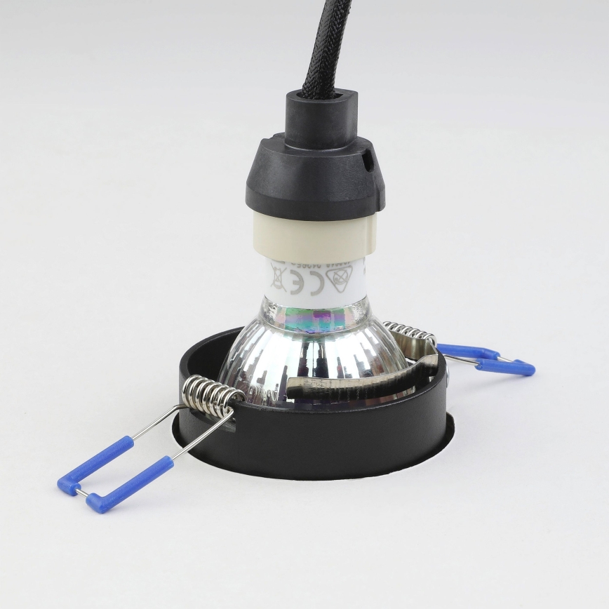 Eglo - Εντοιχισμένο φωτιστικό 1xGU10/35W/230V μαύρο