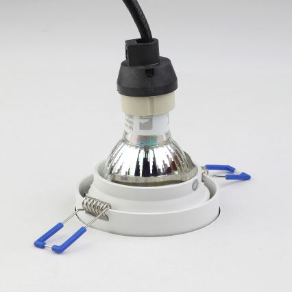 Eglo - Εντοιχισμένο φωτιστικό 1xGU10/35W/230V λευκό