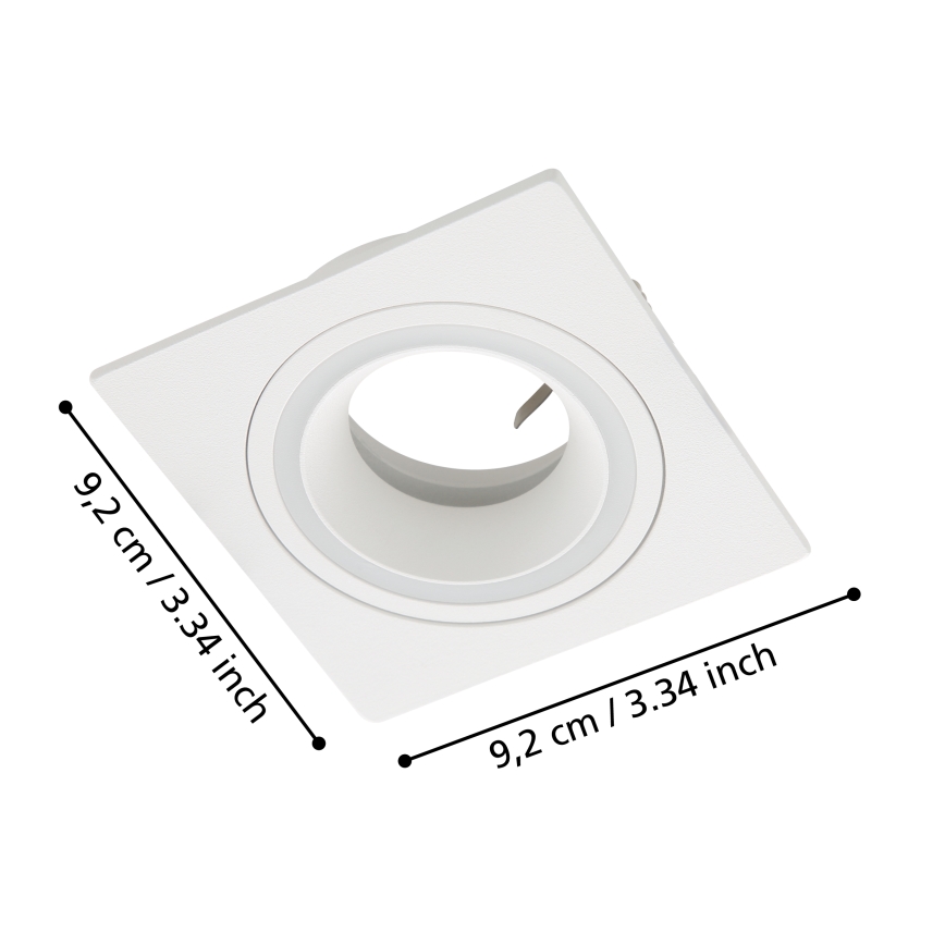 Eglo - Χωνευτό φωτιστικό 1xGU10/35W/230V λευκό