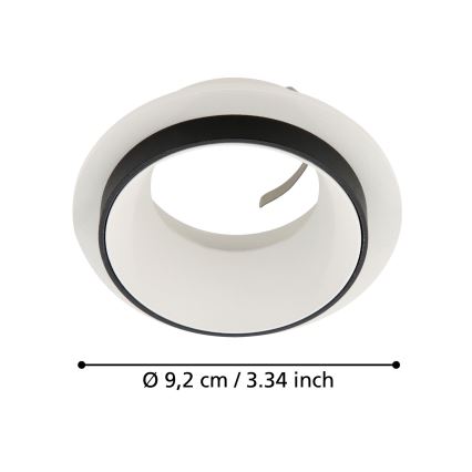 Eglo - Εντοιχισμένο φωτιστικό 1xGU10/35W/230V λευκό