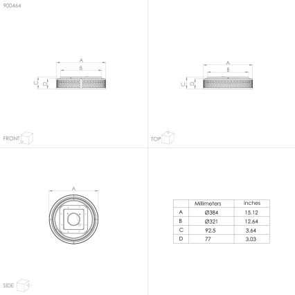 Eglo - Φωτιστικό οροφής LED LED/24W/230V