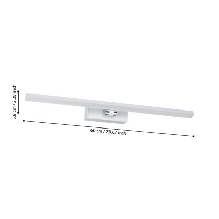 Eglo - LED Φωτισμός καθρέφτη μπάνιου LED/5W/230V IP44 λευκό