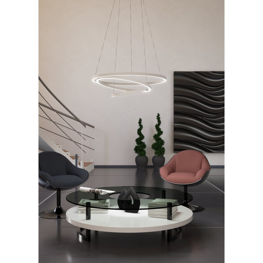 Eglo - LED Dimmable κρεμαστό φωτιστικό οροφής LED/43,2W/230V λευκό