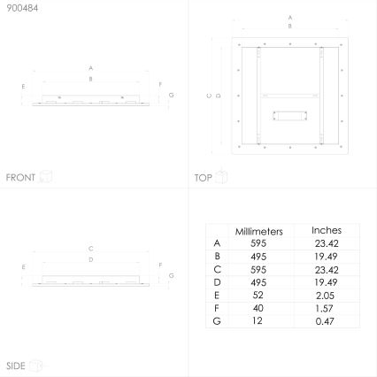 Eglo - LED RGBW Dimmable φωτιστικό οροφής LED/35,5W/230V