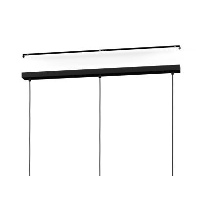 Eglo - Φωτιστικό οροφής με καλώδιο 3xE27/40W/230V μαύρο