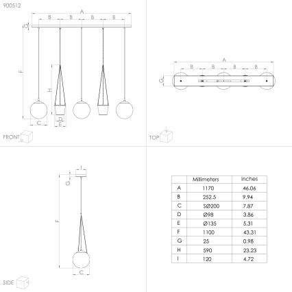 Eglo - Φωτιστικό οροφής με καλώδιο 3xE27/40W/230V