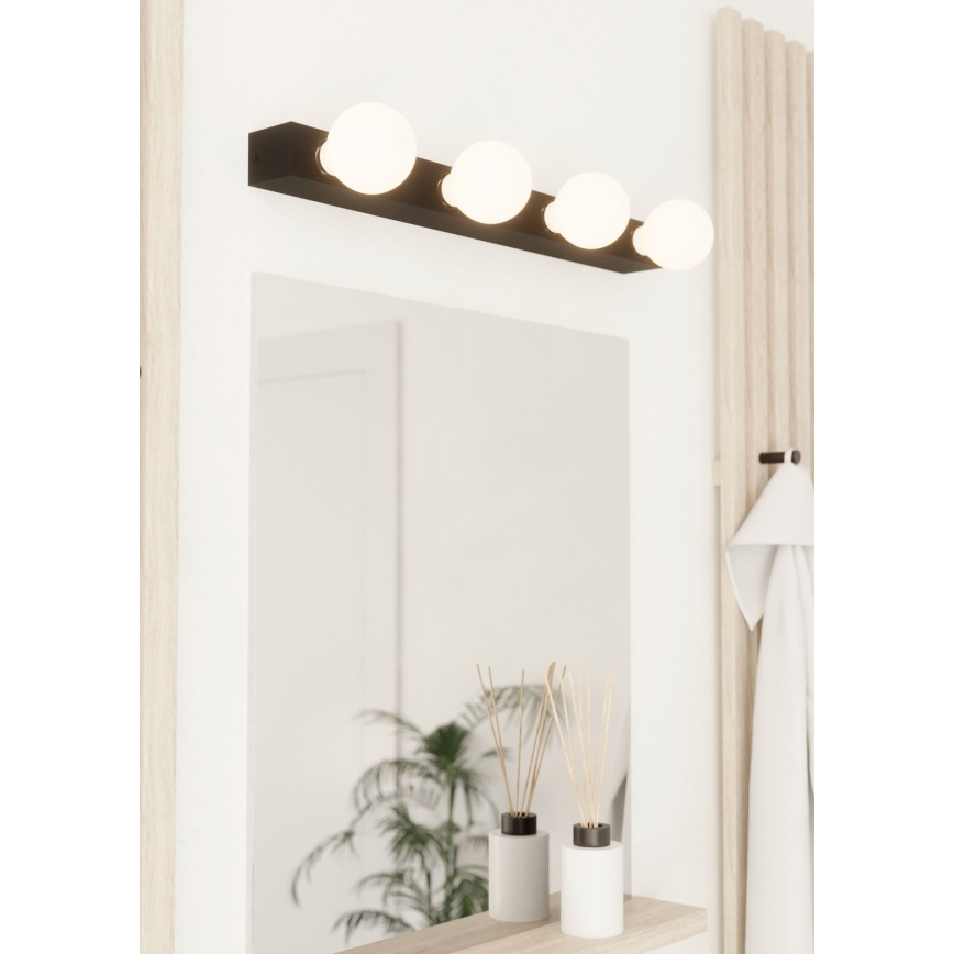 Eglo - Φωτιστικό τοίχου 4xE27/40W/230V μαύρο