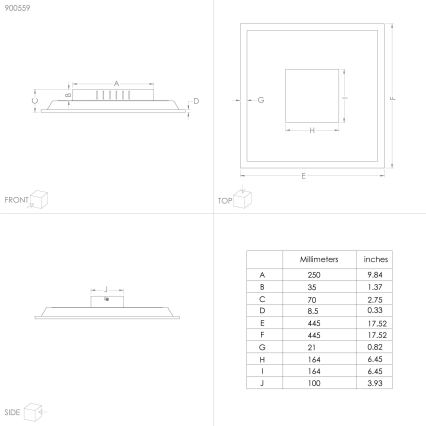 Eglo - Φωτιστικό οροφής LED LED/28W/230V