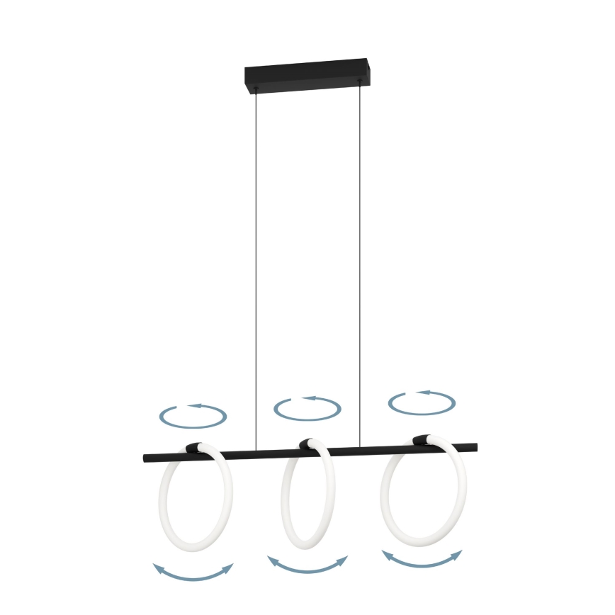 Eglo - Κρεμαστό φωτιστικό οροφής ράγα LED 3xLED/9W/230V