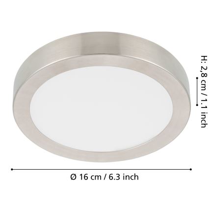 Eglo - LED Dimmable φωτιστικό οροφής LED/11W/230V ματ χρώμιο