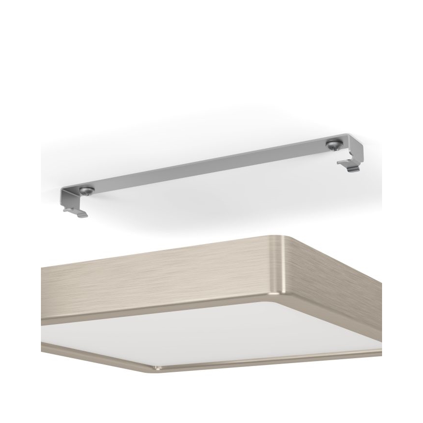 Eglo - Ρυθμιζόμενο φωτιστικό οροφής LED/17W/230V ματ χρώμιο 21x21 cm