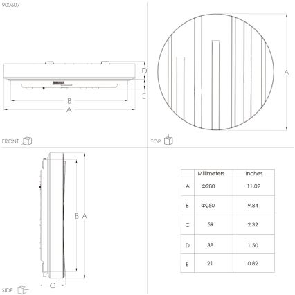 Eglo - Φωτιστικό οροφής LED LED/10W/230V διάμετρος 28 cm