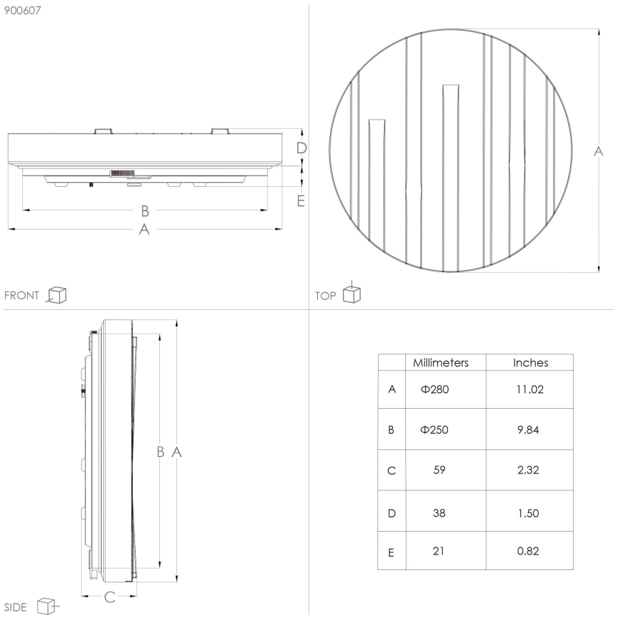 Eglo - Φωτιστικό οροφής LED LED/10W/230V διάμετρος 28 cm