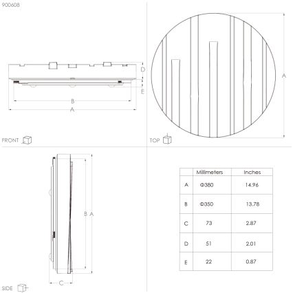 Eglo - Φωτιστικό οροφής LED LED/19,5W/230V διάμετρος 38 cm