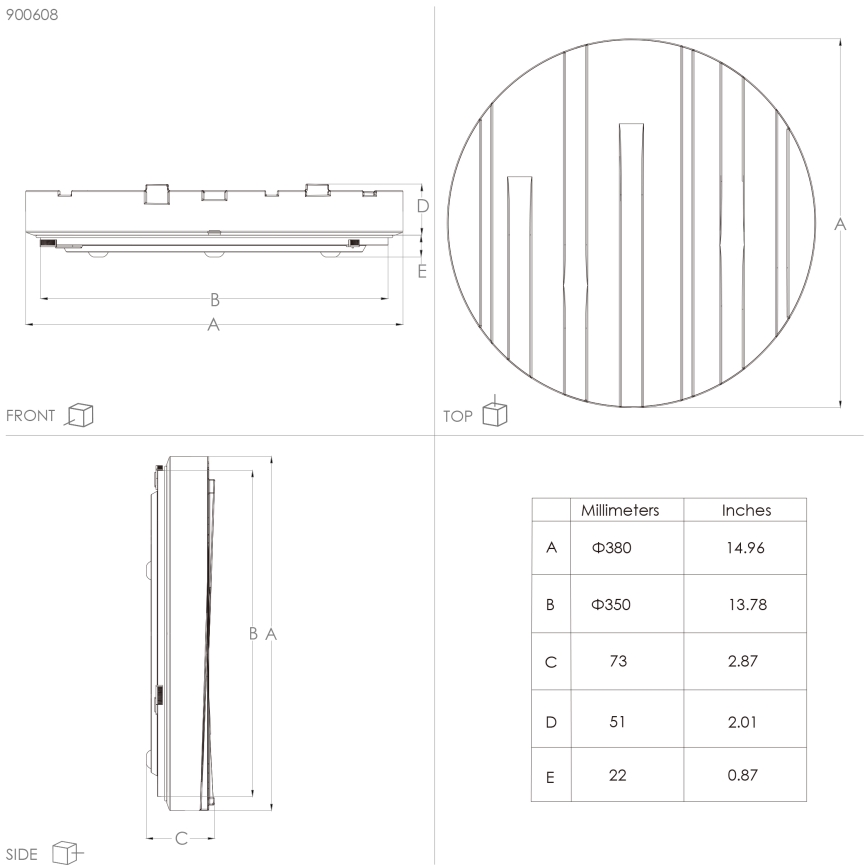 Eglo - Φωτιστικό οροφής LED LED/19,5W/230V διάμετρος 38 cm