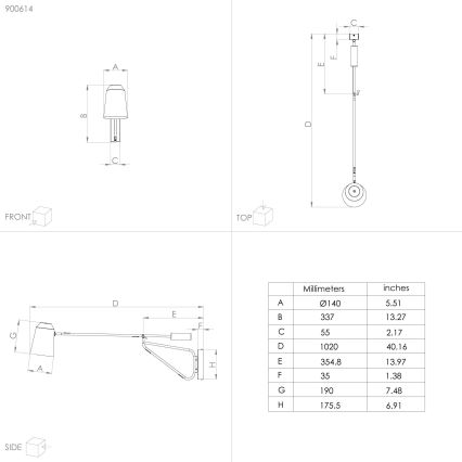 Eglo - Λάμπα τοίχου 1xE27/28W/230V