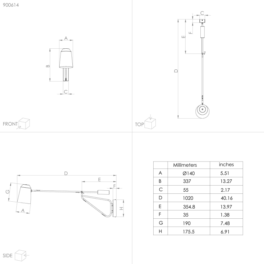 Eglo - Λάμπα τοίχου 1xE27/28W/230V