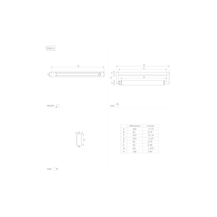 Eglo - Φωτιστικό καθρέφτη μπάνιου LED LED/8,9W/230V IP44