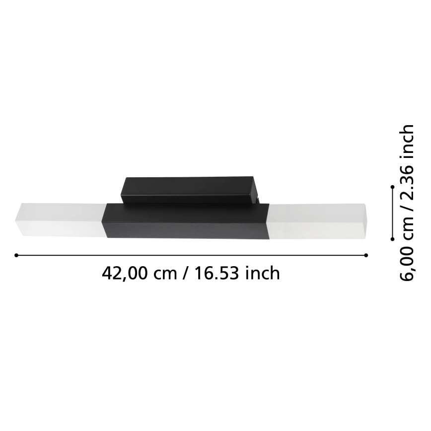 Eglo - LED Επιτοίχιο φωτιστικό μπάνιου 2xLED/5,5W/230V IP44