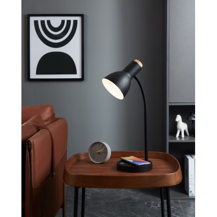 Eglo - Φωτιστικό LED Dimmable με ασύρματη φόρτιση LED/5,5W/230V