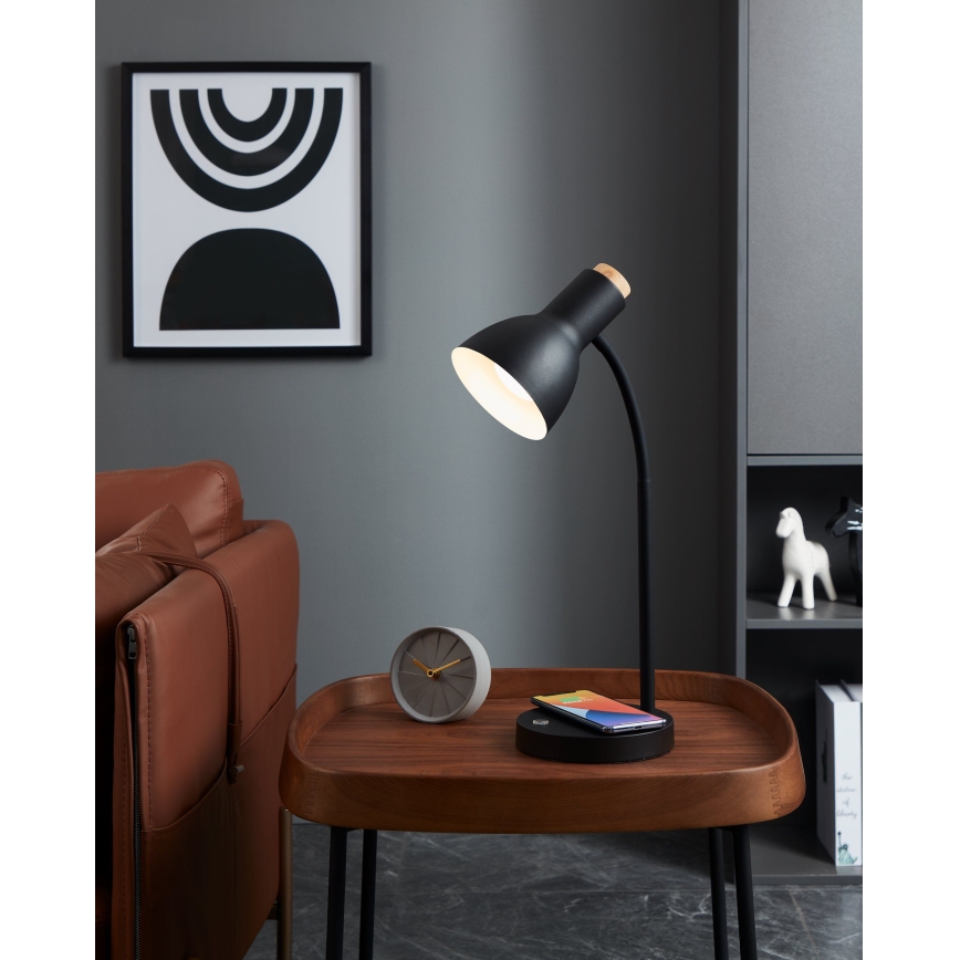 Eglo - Φωτιστικό LED Dimmable με ασύρματη φόρτιση LED/5,5W/230V