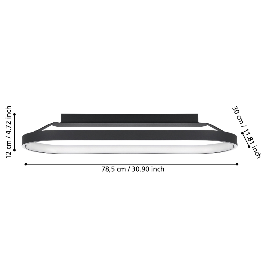 Eglo - LED Dimmable φωτιστικό οροφής LED/27W/230V
